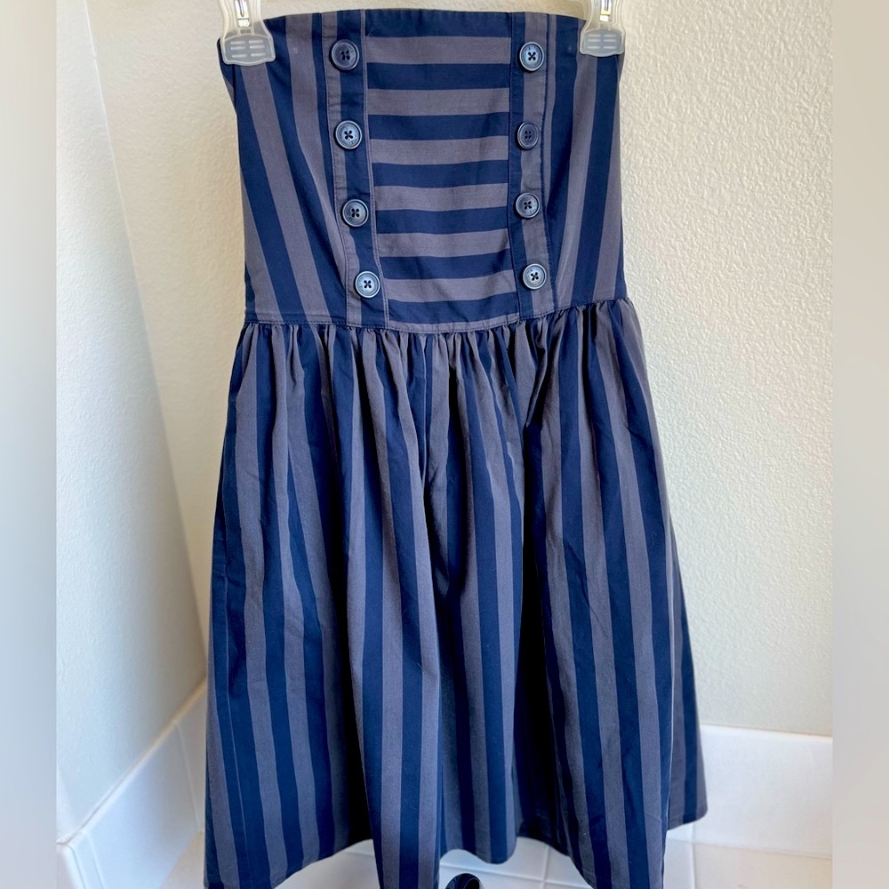 Ben Sherman Blue Striped Dress